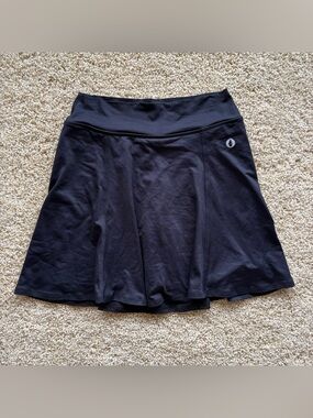 Dona Jo Black Athletic Skort Built In Shorts Tennis Golf Skirt Size S